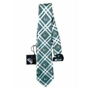 UM University Of Miami Hurricanes Canes Tie Miami Rhodes Logo Eagles Wings NEW